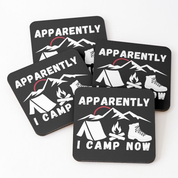 Item preview, Apparently I Camp Now T-Shirt Cool Design Tee designed and sold by LJ4EVER.