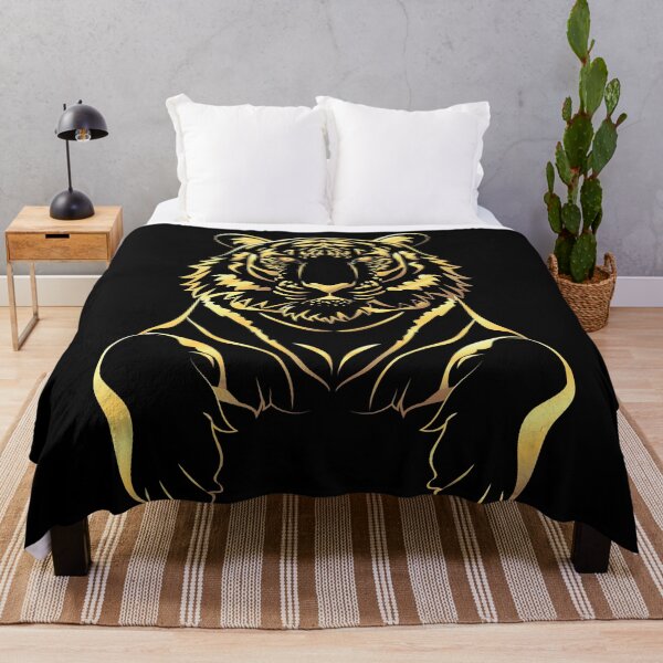 Item preview, Black tiger and gold designed and sold by AnnArtshock.