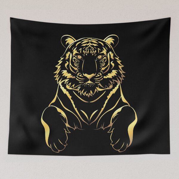 Item preview, Black tiger and gold designed and sold by AnnArtshock.