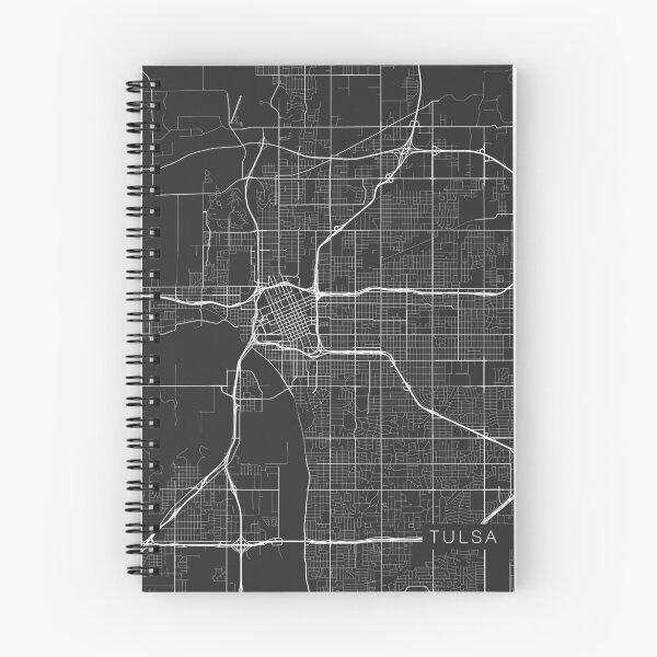 Item preview, Tulsa Map, USA - Gray designed and sold by MainStreetMaps.
