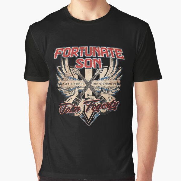 Vista previa del artículo con la obra «Fortunate Son John Fogerty Logo Camiseta barata Logo Love», diseñado y vendido por Elvira Maxwell.
