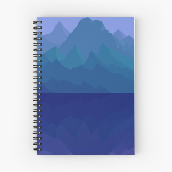 Artikelvorschau, Wunderschöne malerische Bergkette, die sich in einem tiefen See oder Loch spiegelt entworfen und verkauft von CreateShape.
