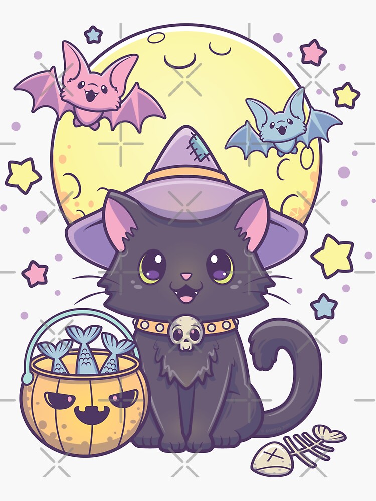 Black Cat Stickers Gothic Stickers Witchy Stickers