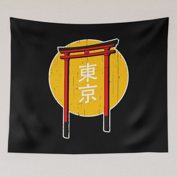 Item preview, Tokyo, Japan Torii Gate designed and sold by Happy Puppy Print On Demand.