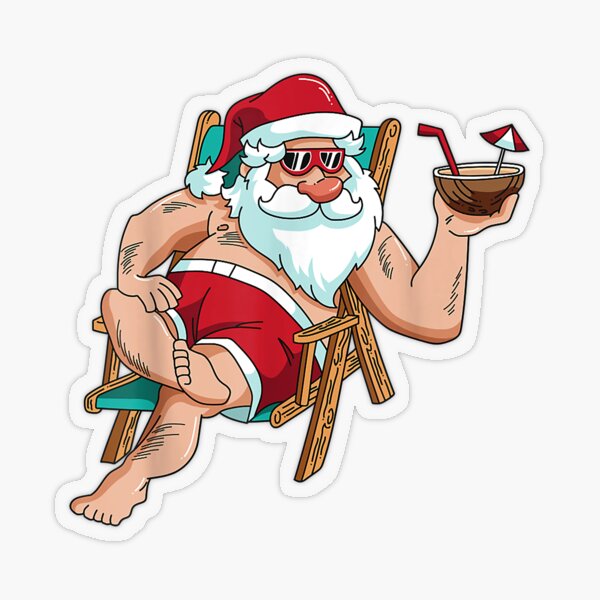 Cool Santa, This is how Santa looks during the summer month…