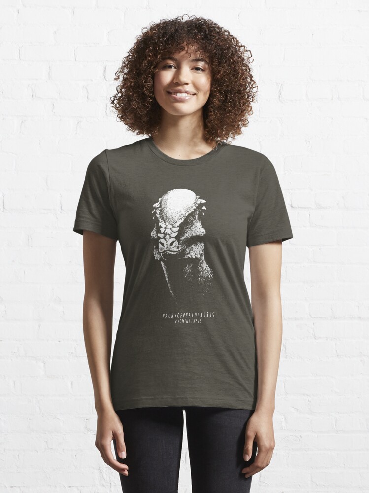 Alternate view of Pachycephalosaurus Essential T-Shirt