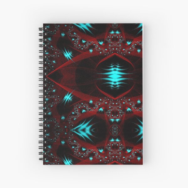 Abstract Gem Covered Rose Spiral Notebook