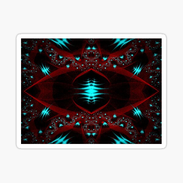 Abstract Gem Covered Rose Sticker