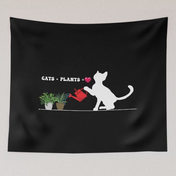 Item preview, Cat Watering Plants designed and sold by Magic-Stone.