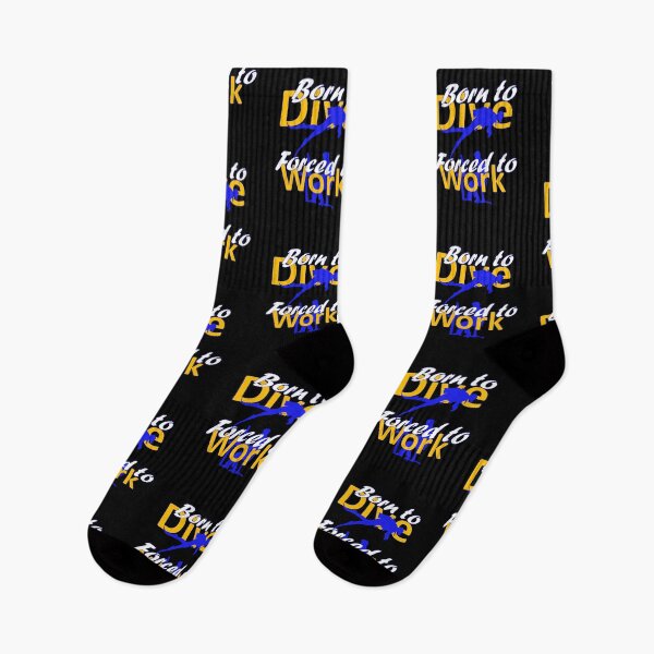 Item preview, Born to Dive Forced to Work Diver Scuba Diving Sports Hobby designed and sold by AndiHK.