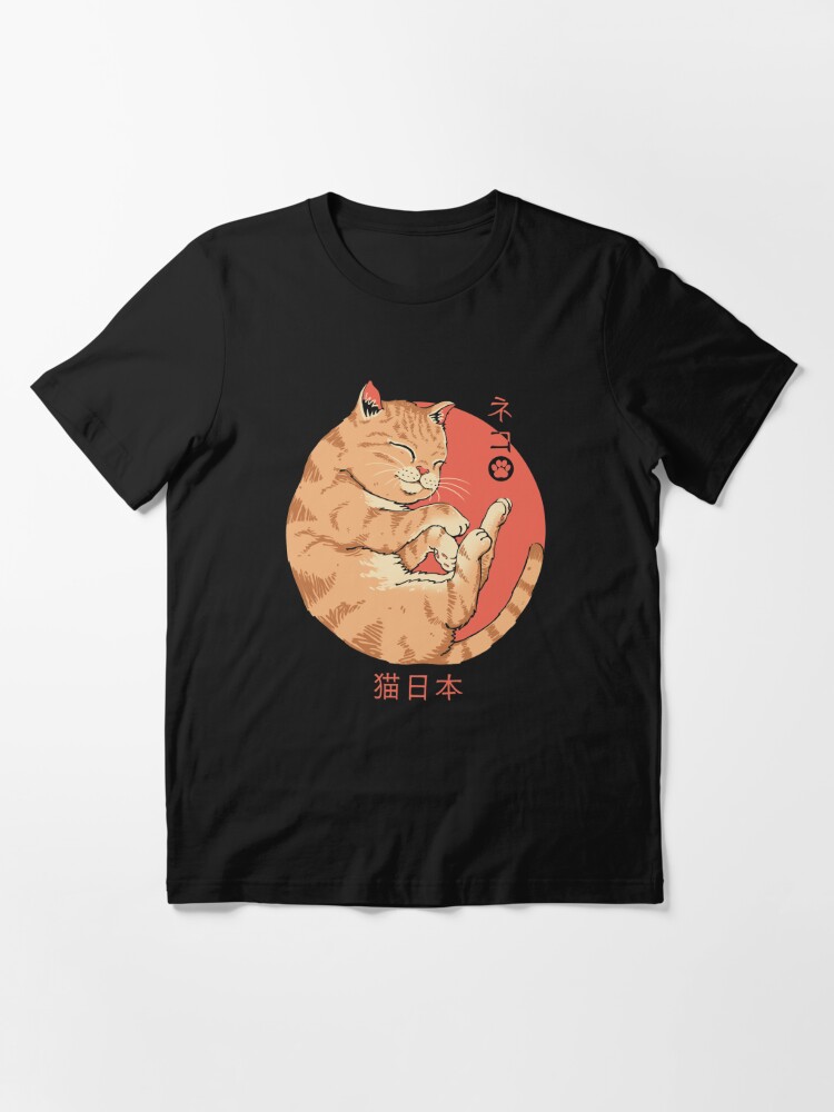 Japanese cat outlet t shirt