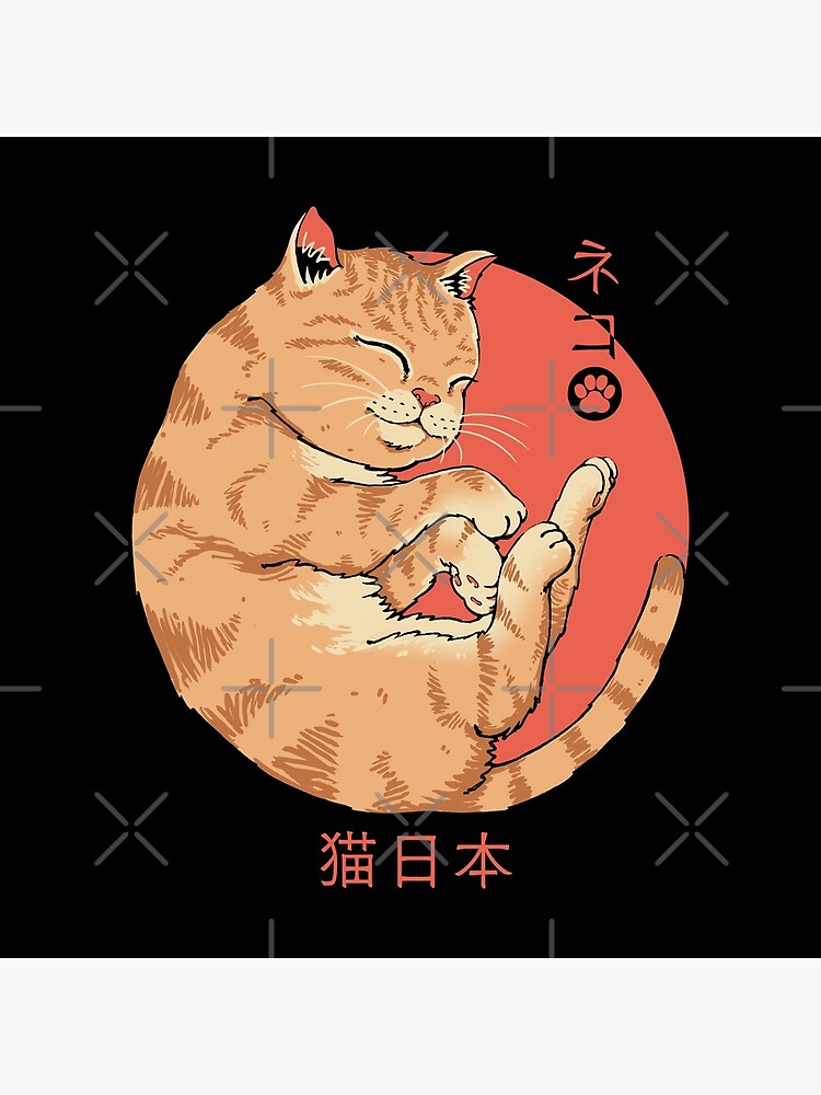 Japanese Cat | Metal Print