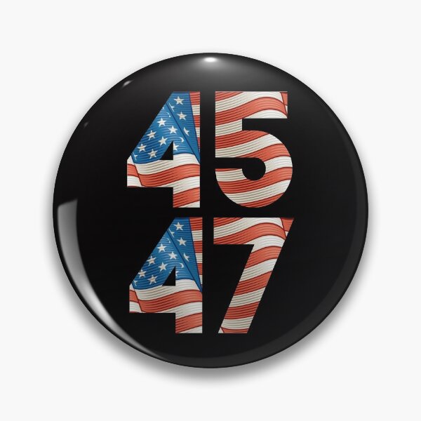 Item preview, 45 47 Donald Trump 2024 Elections Comeback- funny american usa flag distressed   designed and sold by Alaadin Bendali Braham.