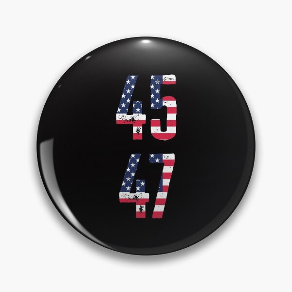 Item preview, 45 47 Donald Trump 2024 Elections Comeback- funny american usa flag distressed   designed and sold by Alaadin Bendali Braham.