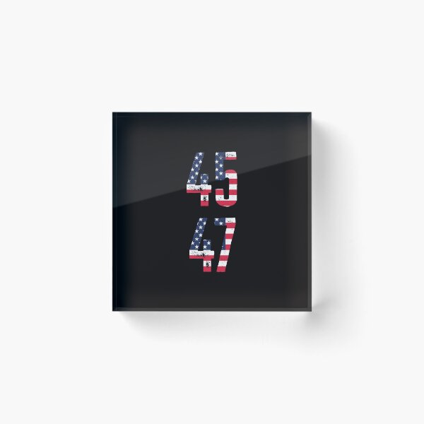 Item preview, 45 47 Donald Trump 2024 Elections Comeback- funny american usa flag distressed   designed and sold by Alaadin Bendali Braham.