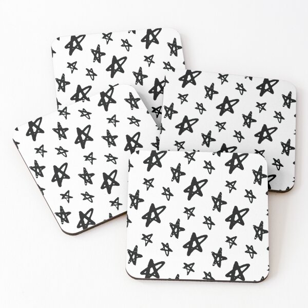 Item preview, Patrón de estrella negra con borde blanco designed and sold by KQ1985.