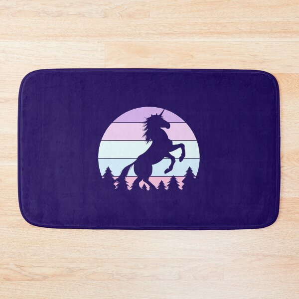 Item preview, Unicorn design with Retro sunset in pinks and purple designed and sold by BRtisticDesigns.