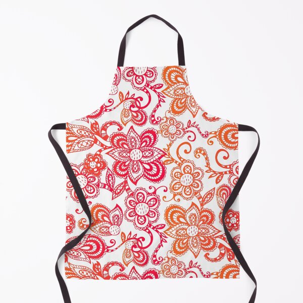 Item preview, Orange and Red Paisley Pattern, Orange Paisley floral seamless Pattern, Orange Paisley designed and sold by graphic-genie.