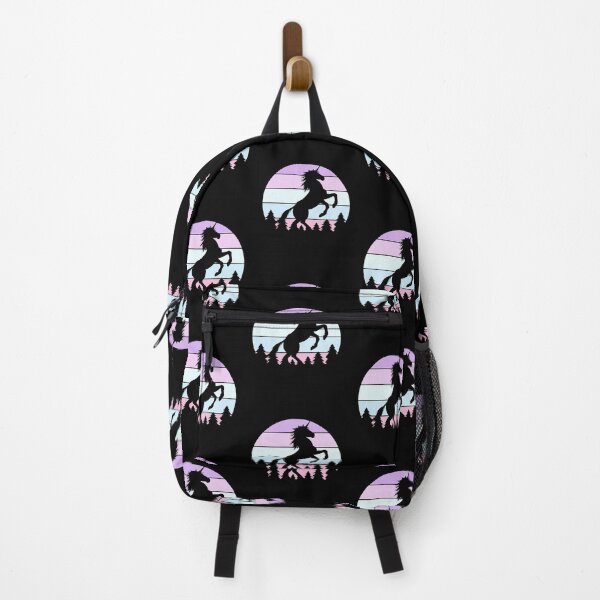 Item preview, Unicorn design with Retro sunset in pinks and purple designed and sold by BRtisticDesigns.