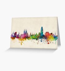 Barcelona Spain Skyline Greeting Card