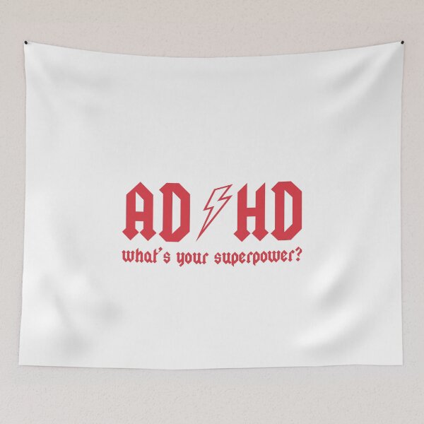 Item preview, ADHD what's your superpower? - Funny ADHD  designed and sold by Alaadin Bendali Braham.