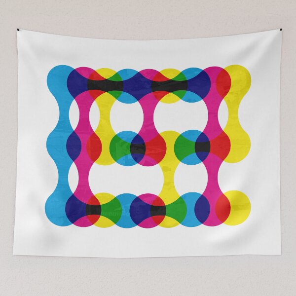 Item preview, CMY Metaball Colour Mix Grunge Typography designed and sold by John Uttley.