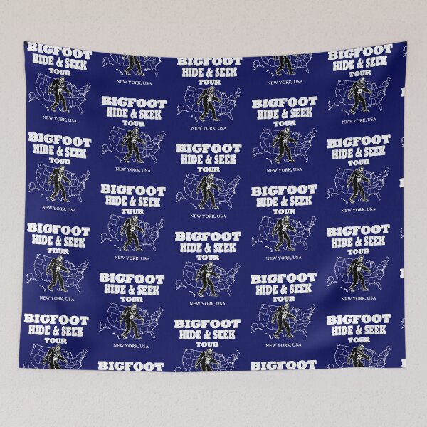 Item preview, Bigfoot hide & seek tour- New York concert style tee funny gift idea designed and sold by BRtisticDesigns.