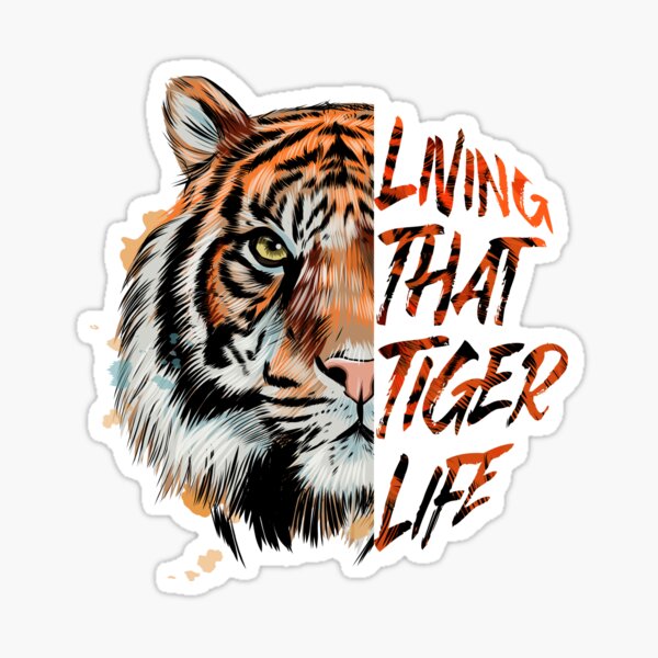 GENEMA 2022 New Year Chinese 3D Flocking Paper Sticker Tiger Decal