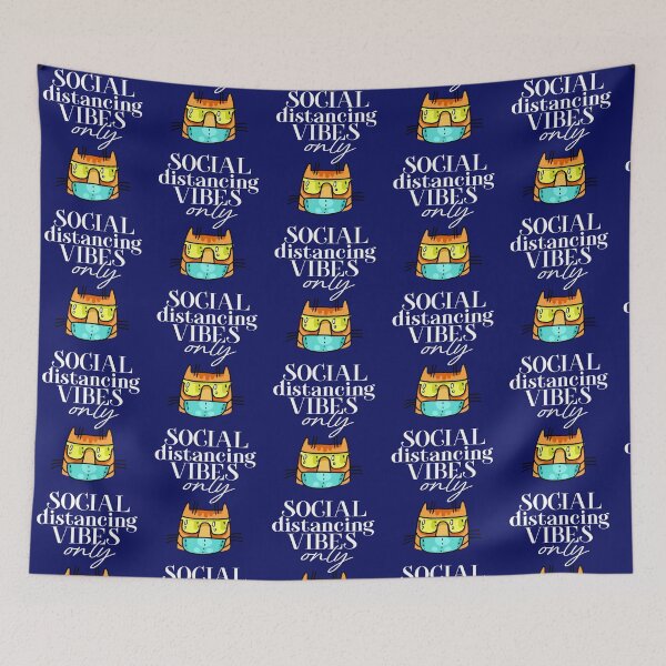 Item preview, Social Distance cat gift idea for cat lovers designed and sold by BRtisticDesigns.