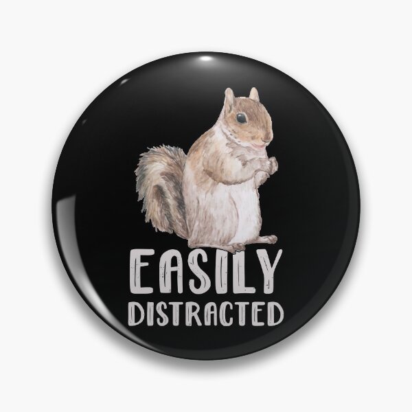 Item preview, Easily Distracted ADHD - Funny Squirrel For ADHD designed and sold by Alaadin Bendali Braham.