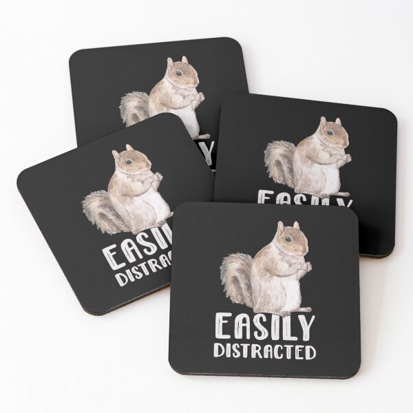 Item preview, Easily Distracted ADHD - Funny Squirrel For ADHD designed and sold by Alaadin Bendali Braham.