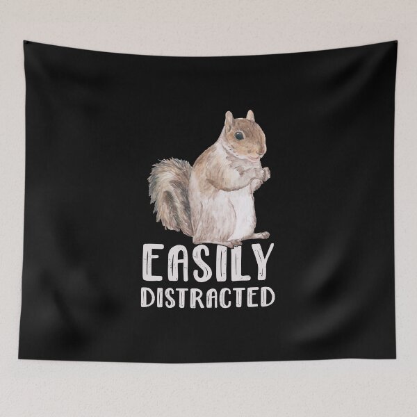 Item preview, Easily Distracted ADHD - Funny Squirrel For ADHD designed and sold by Alaadin Bendali Braham.