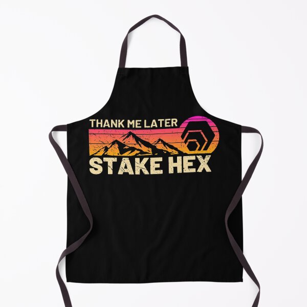 Item preview, Stake HEX Crypto Thank Me vintage Sunset Hex Cryptocurrency designed and sold by ReichBourne.