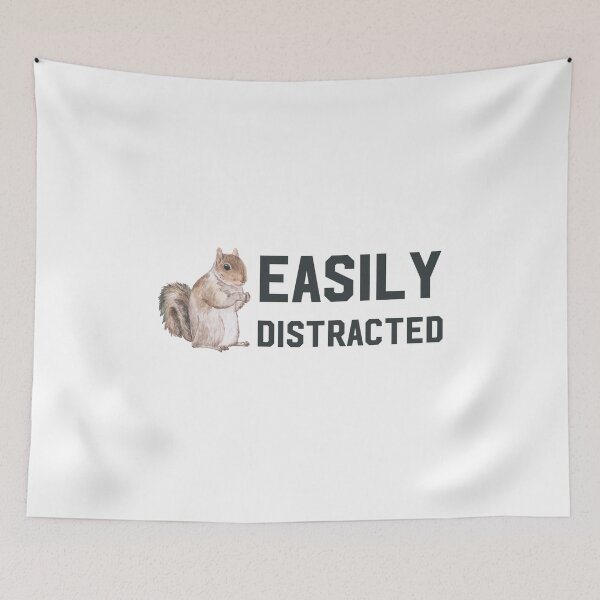 Item preview, Easily Distracted ADHD - Funny Squirrel For ADHD designed and sold by Alaadin Bendali Braham.