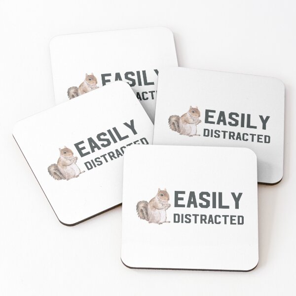Item preview, Easily Distracted ADHD - Funny Squirrel For ADHD designed and sold by Alaadin Bendali Braham.