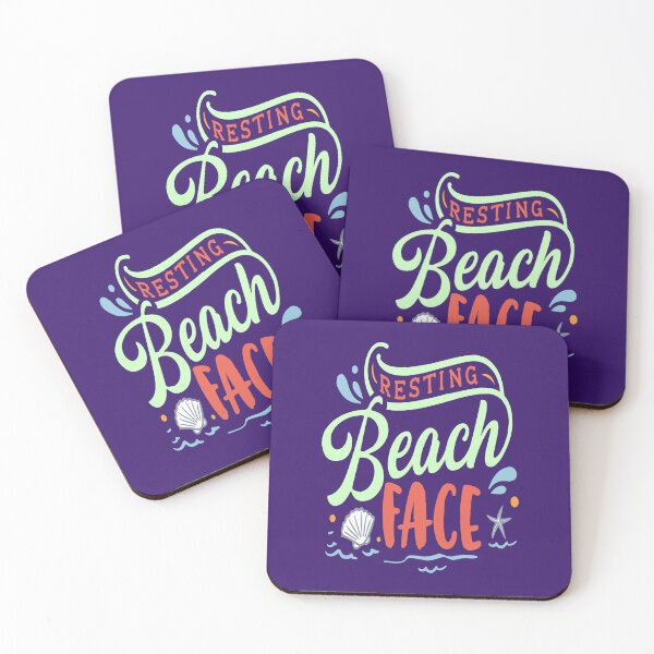 Item preview, Resting Beach Face funny beach gifts for women and teens designed and sold by BRtisticDesigns.