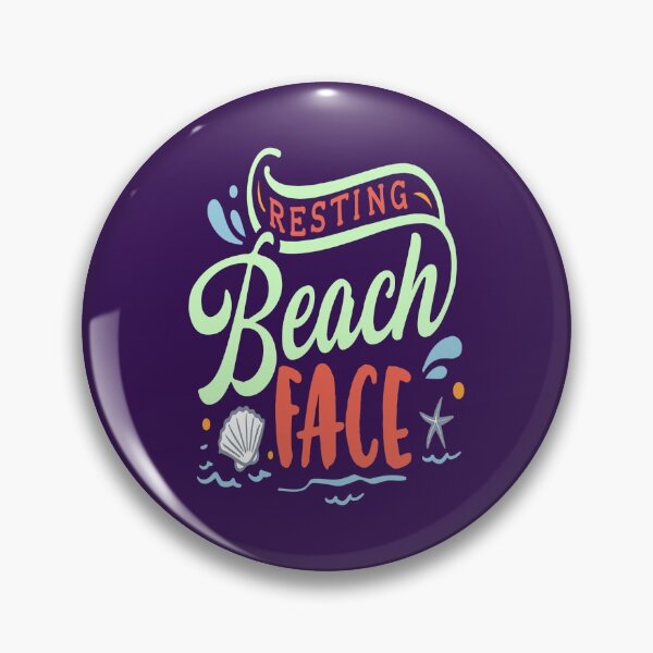 Item preview, Resting Beach Face funny beach gifts for women and teens designed and sold by BRtisticDesigns.