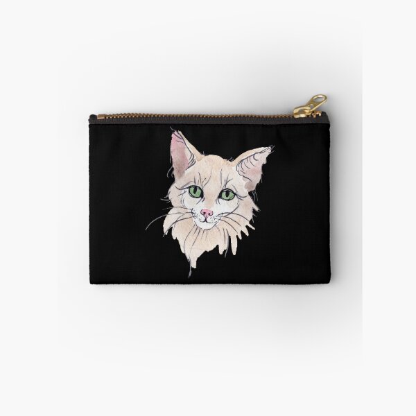Item preview, Artistic Maine Coon Cat watercolor Portraits-gift idea for cat lovers, men, women and kids designed and sold by BRtisticDesigns.