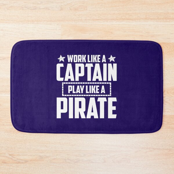 Item preview, Work LIke a Captain, Party Like a Pirate funny gift idea for boat owners or pirate lovers designed and sold by BRtisticDesigns.