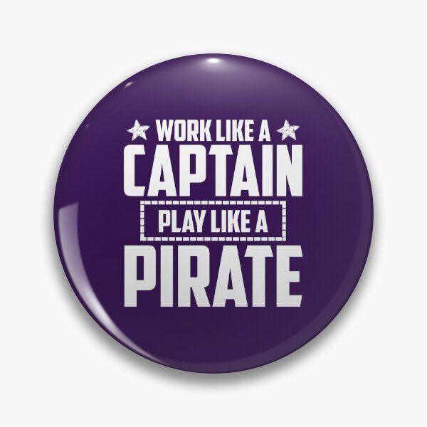 Item preview, Work LIke a Captain, Party Like a Pirate funny gift idea for boat owners or pirate lovers designed and sold by BRtisticDesigns.