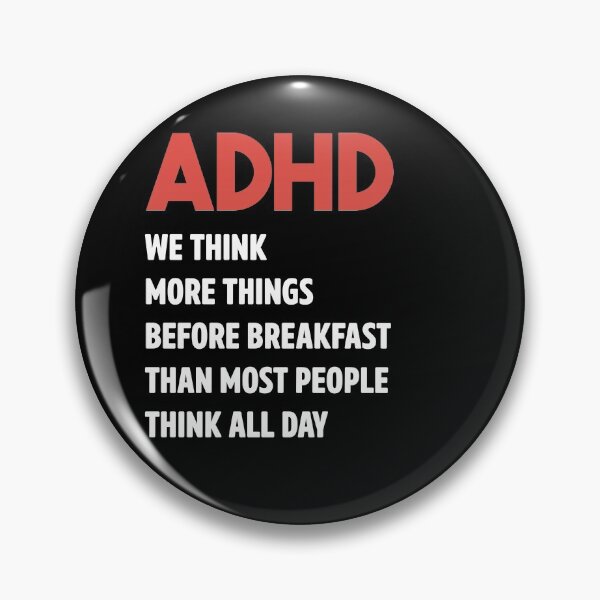 Item preview, ADHD We Think More thing Before Breakfast Than Most People do Think All Day- Funny Squirrel For ADHD designed and sold by Alaadin Bendali Braham.