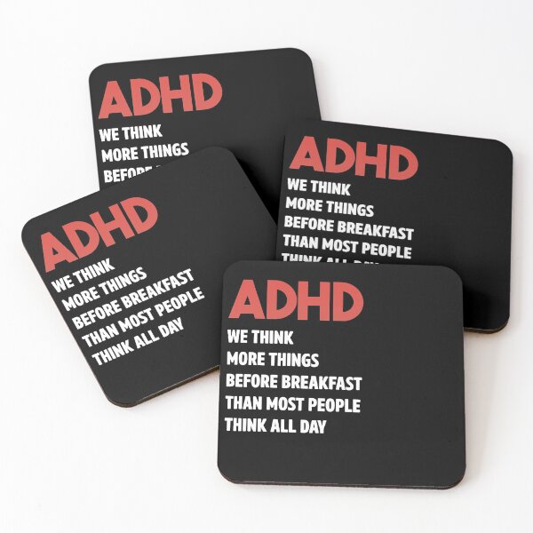 Item preview, ADHD We Think More thing Before Breakfast Than Most People do Think All Day- Funny Squirrel For ADHD designed and sold by Alaadin Bendali Braham.