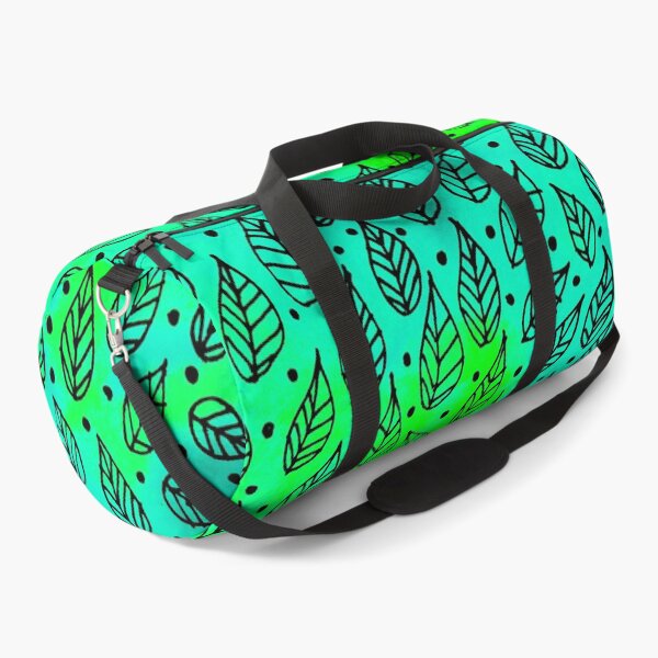 Item preview, Aqua Leaves Pattern designed and sold by MinArt Illustrations.