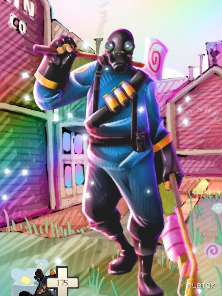 Thumbnail 4 of 4, iPhone Case, TF2 Pyro Happy designed and sold by RUBTOX.
