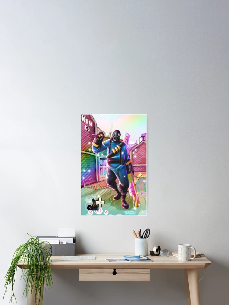 Thumbnail 2 of 3, Poster, TF2 Pyro Happy designed and sold by RUBTOX.