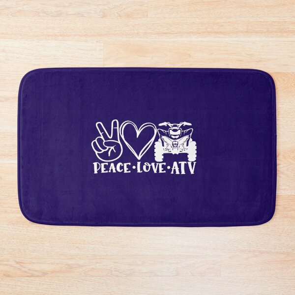 Item preview, Peace Love ATV design for 4 wheel drive atv lovers designed and sold by BRtisticDesigns.