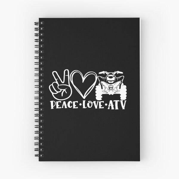 Item preview, Peace Love ATV design for 4 wheel drive atv lovers designed and sold by BRtisticDesigns.
