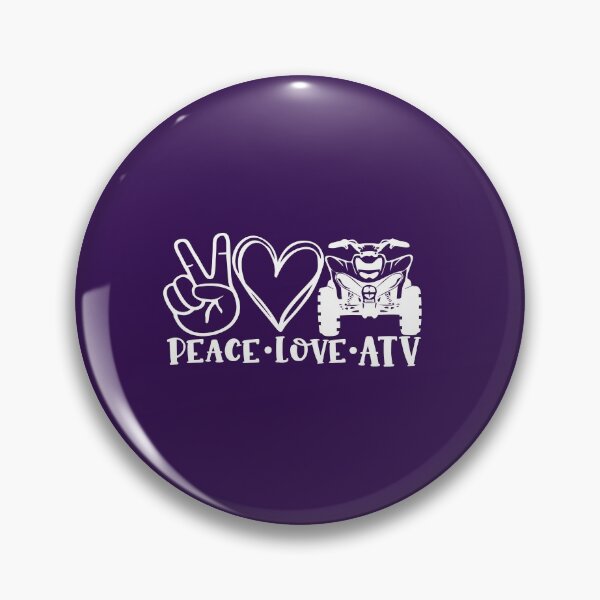 Item preview, Peace Love ATV design for 4 wheel drive atv lovers designed and sold by BRtisticDesigns.