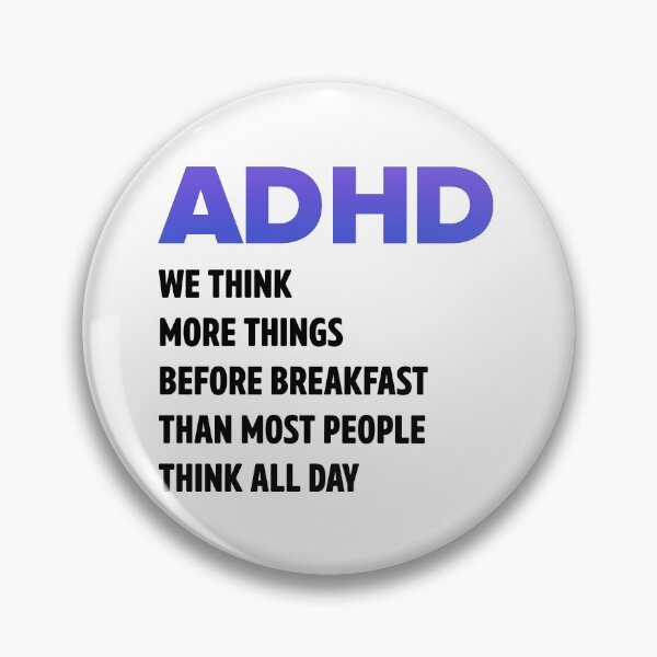Item preview, ADHD We Think More thing Before Breakfast Than Most People do Think All Day- Funny Squirrel For ADHD designed and sold by Alaadin Bendali Braham.
