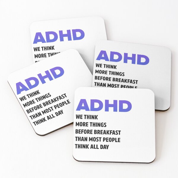 Item preview, ADHD We Think More thing Before Breakfast Than Most People do Think All Day- Funny Squirrel For ADHD designed and sold by Alaadin Bendali Braham.